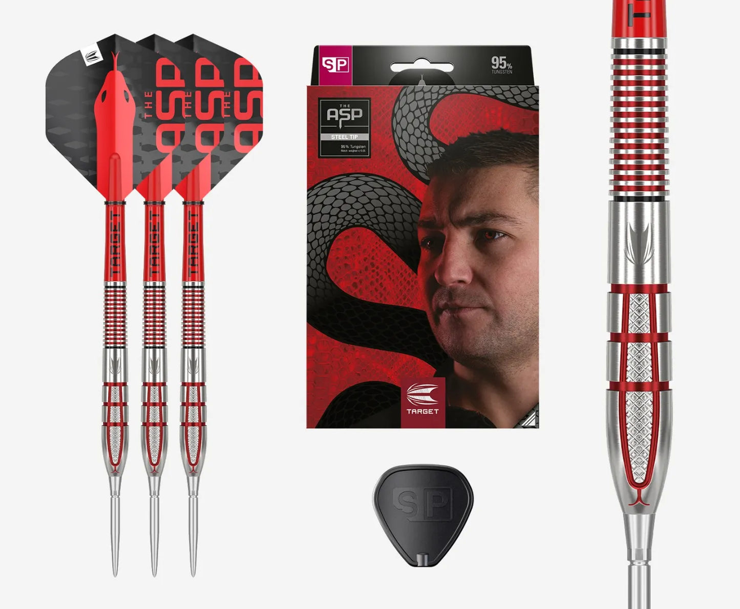 Target Nathan Aspinall G2 SP Swiss Point Steel Tip Darts 95% Tungsten 24g