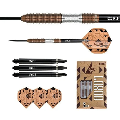 One80 Luxor Zeta 25 gram 90% Tungsten Steel Tip Dart Set