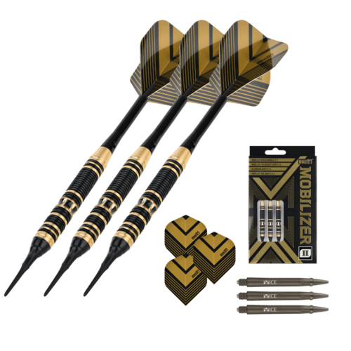 One80 Mobilizer 02 18 gram Brass Soft Tip Dart Set