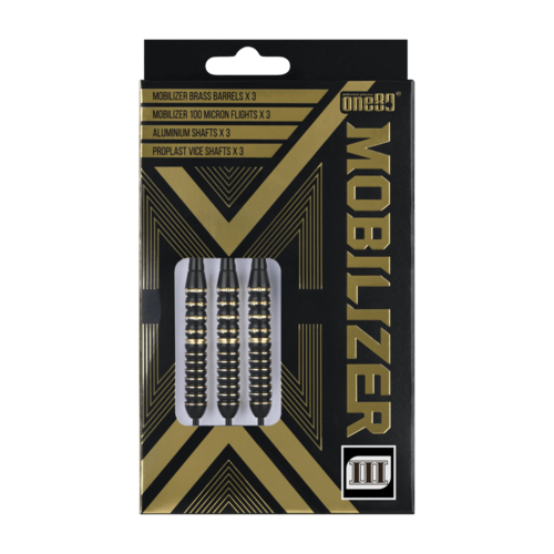 One80 Mobilizer 03 22 gram Brass Steel Tip Dart Set