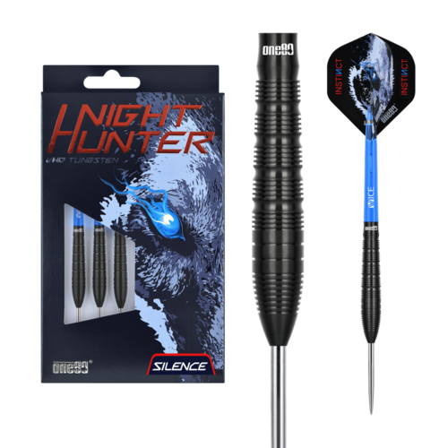 One80 Night Hunter Silence 24 gram 90% Tungsten Steel Tip Dart Set