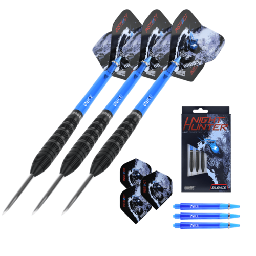 One80 Night Hunter Silence 24 gram 90% Tungsten Steel Tip Dart Set