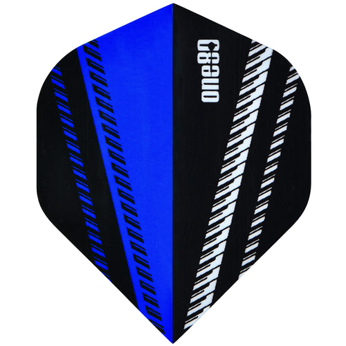 One80 V-Flow Black/Dark Blue Dart Flights