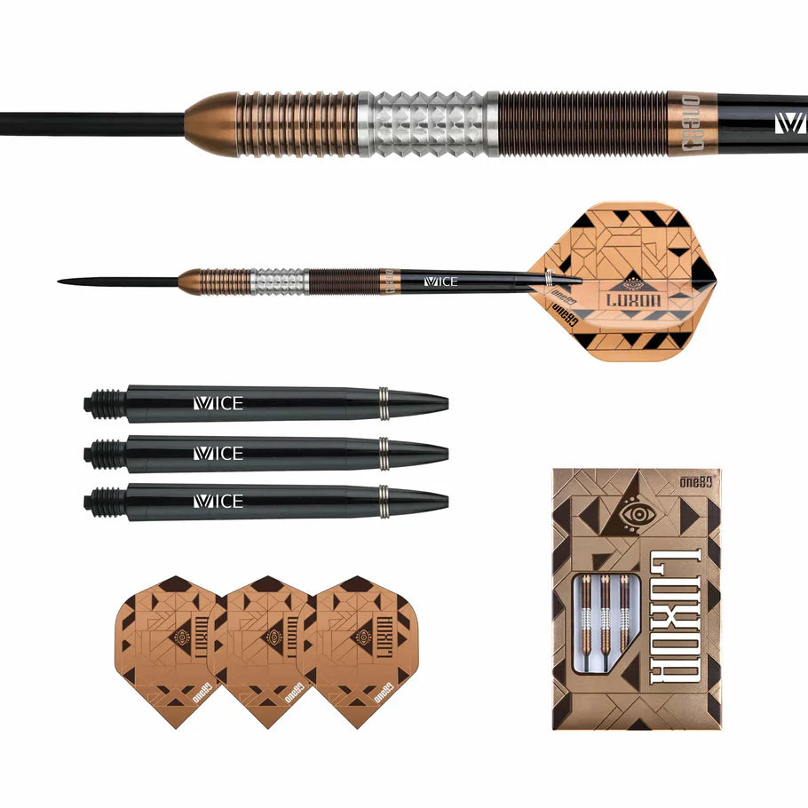 One80 Luxor Alpha 25 gram 90% Tungsten Steel Tip Dart Set