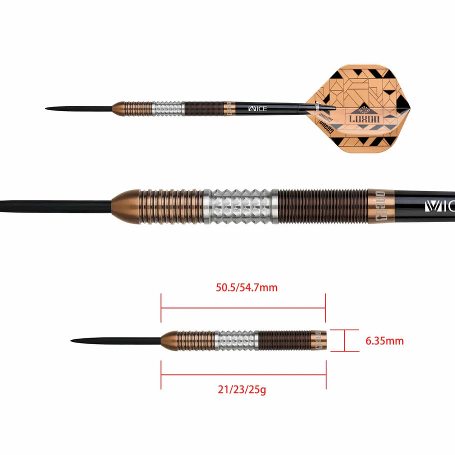 One80 Luxor Alpha 25 gram 90% Tungsten Steel Tip Dart Set