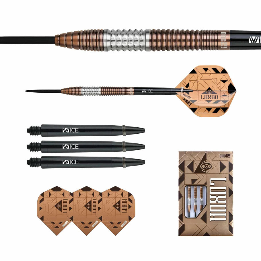 One80 Luxor Gamma 21 gram 90% Tungsten Steel Tip Dart Set