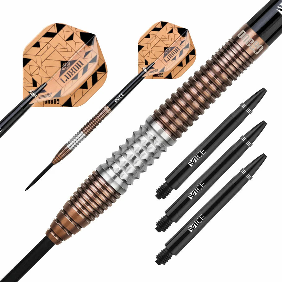 One80 Luxor Gamma 21 gram 90% Tungsten Steel Tip Dart Set