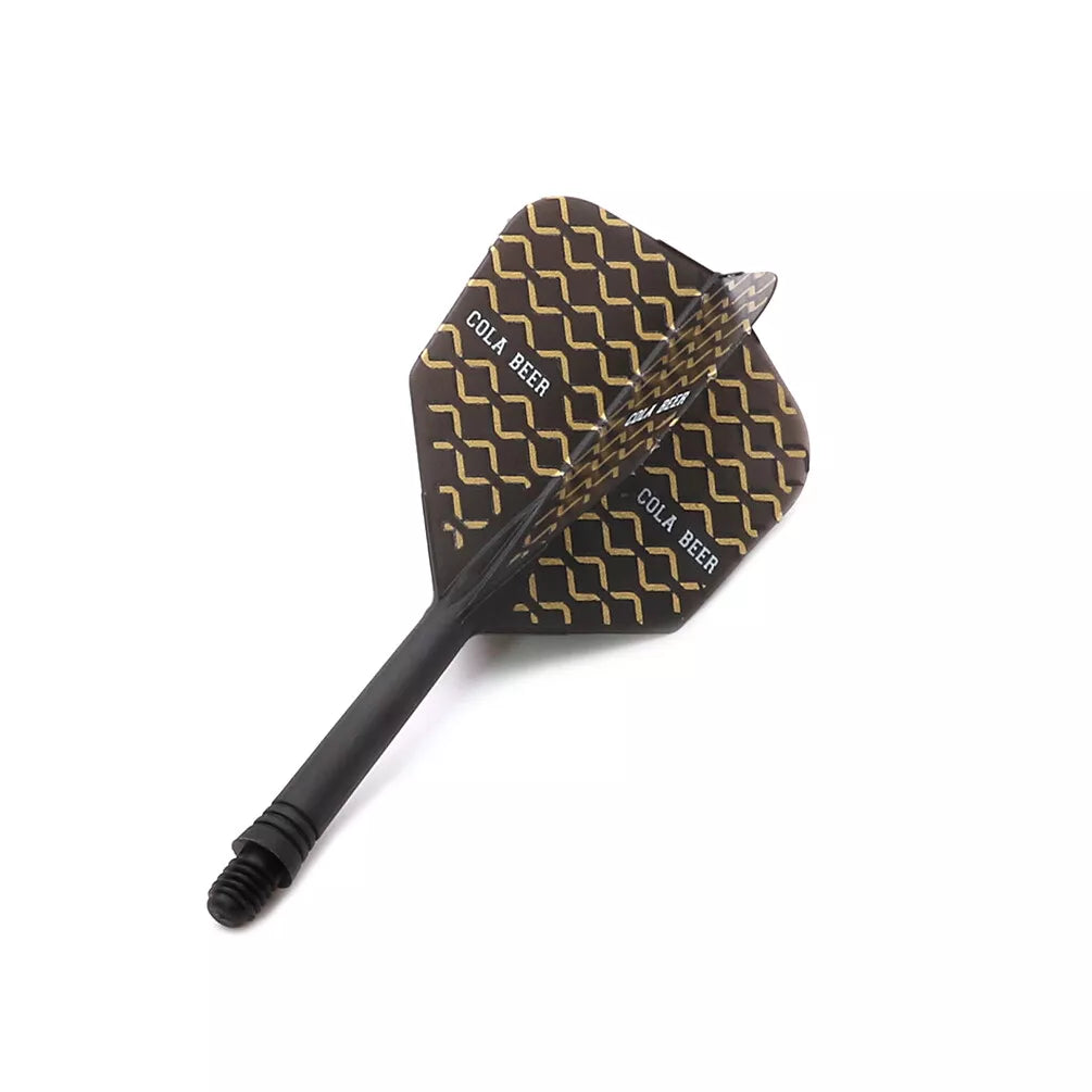 CUESOUL ROST AK5 Integrated Dart Shaft & Flight - Big Wing Shape - Medium - COLA Beer