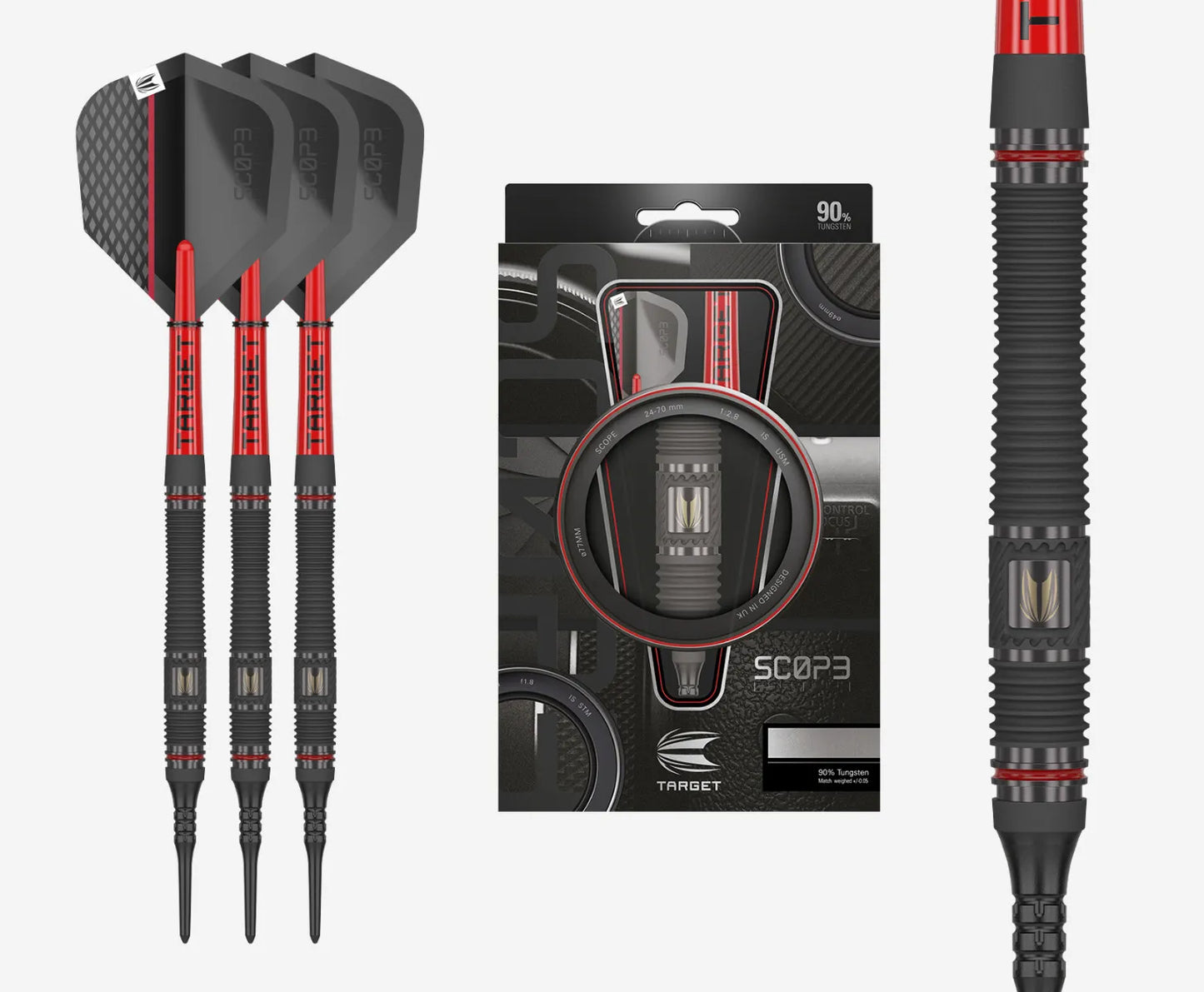 Target SCOPE 11 Soft Tip Darts 90% Tungsten 19g