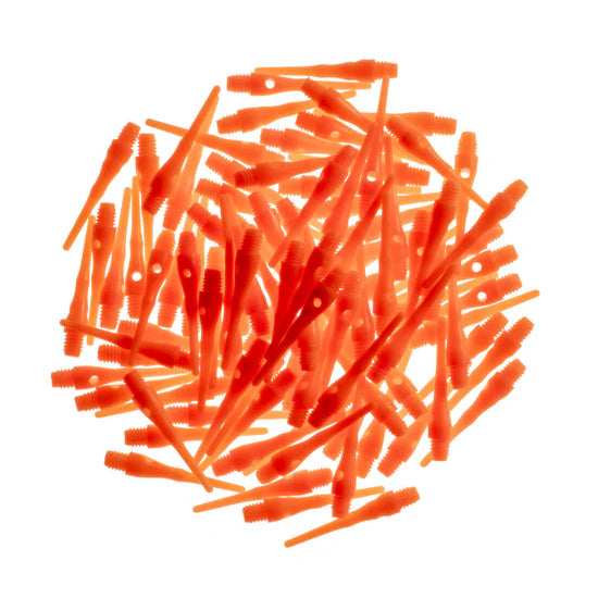 Viper Tufflex Tips III 2BA 100Ct Soft Dart Tips - Neon Orange