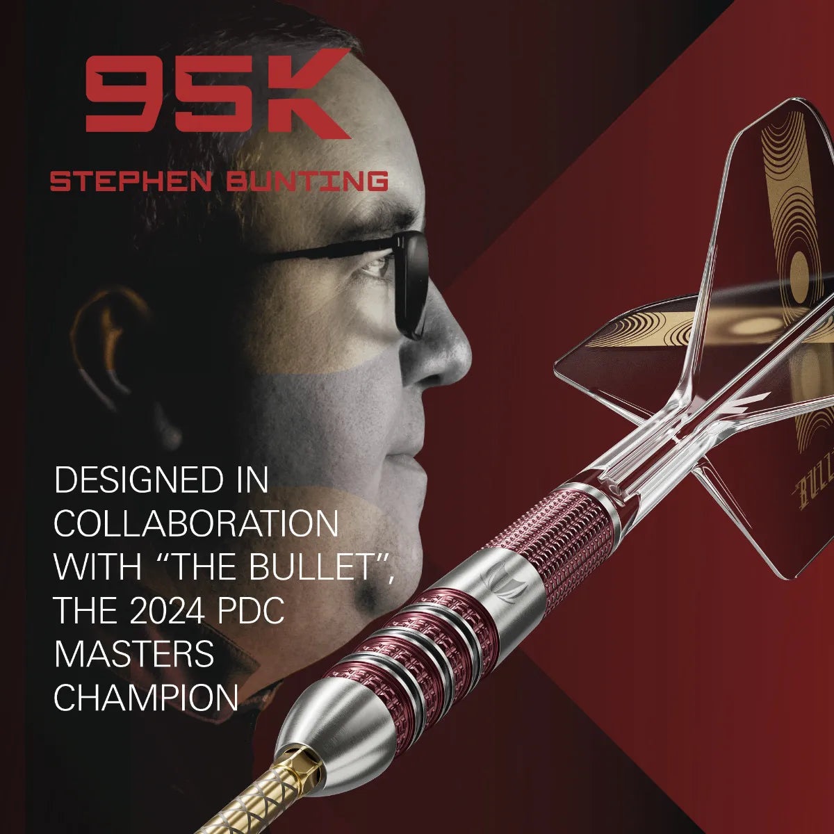 Target Stephen Bunting 95K Swiss Point Steel Tip Darts - 22gm