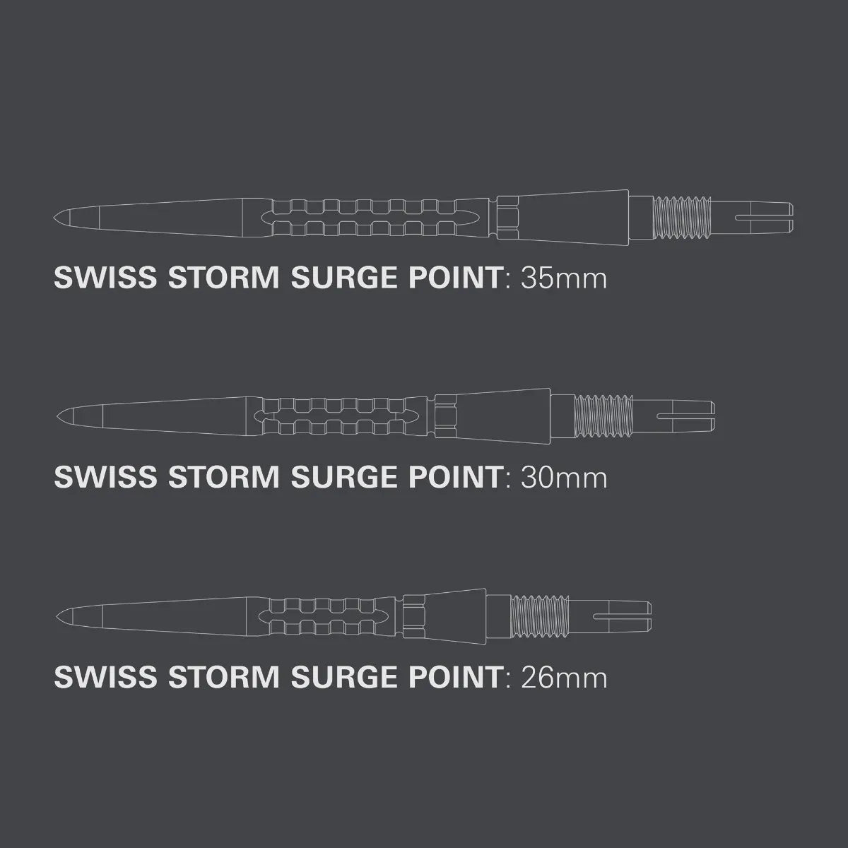 Target Swiss Storm Surge Point - Black 26mm
