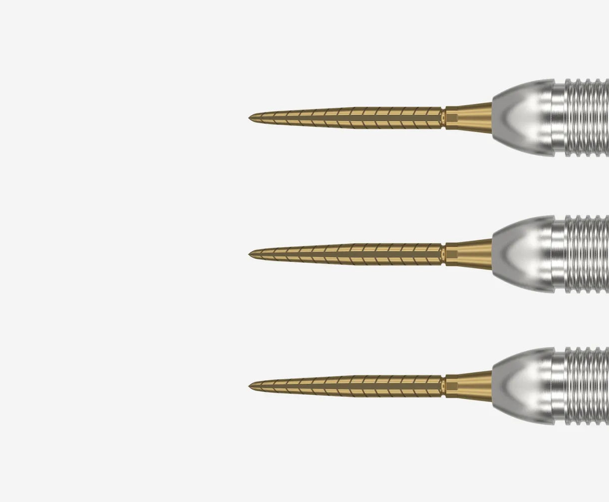Target Swiss Storm Quartz Steel Point - Gold 30mm
