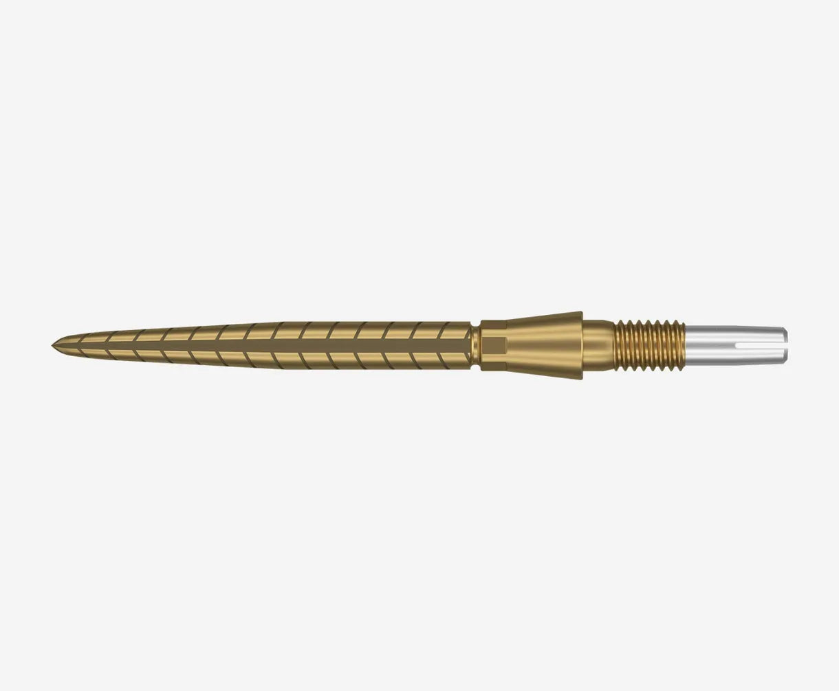 Target Swiss Storm Quartz Steel Point - Gold 30mm