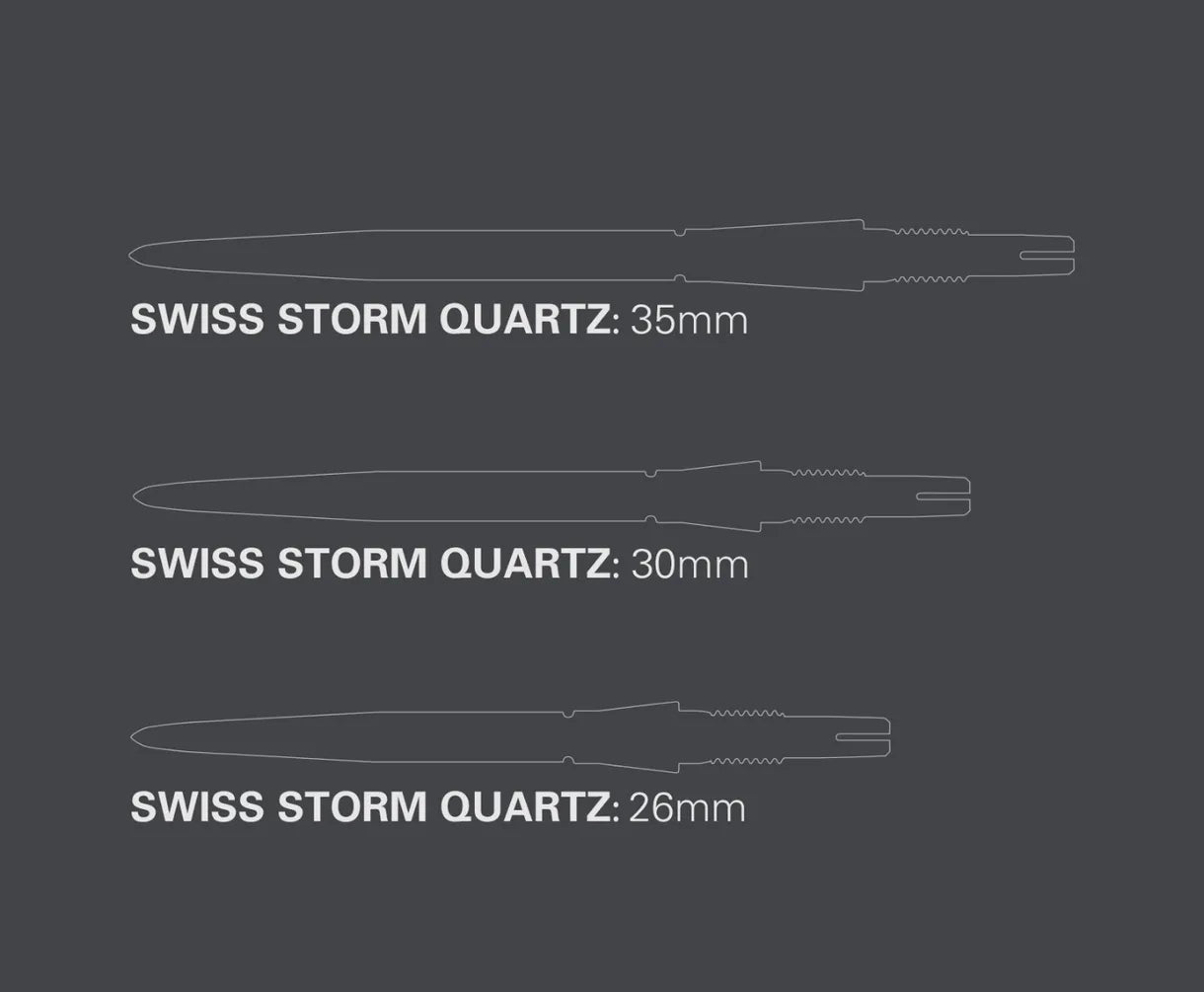 Target Swiss Storm Quartz Steel Point - Gold 30mm
