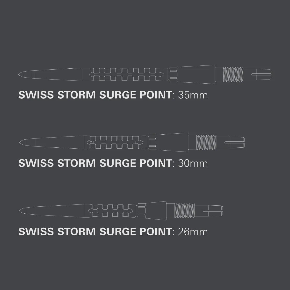 Target Swiss Storm Surge Point - Black 30mm