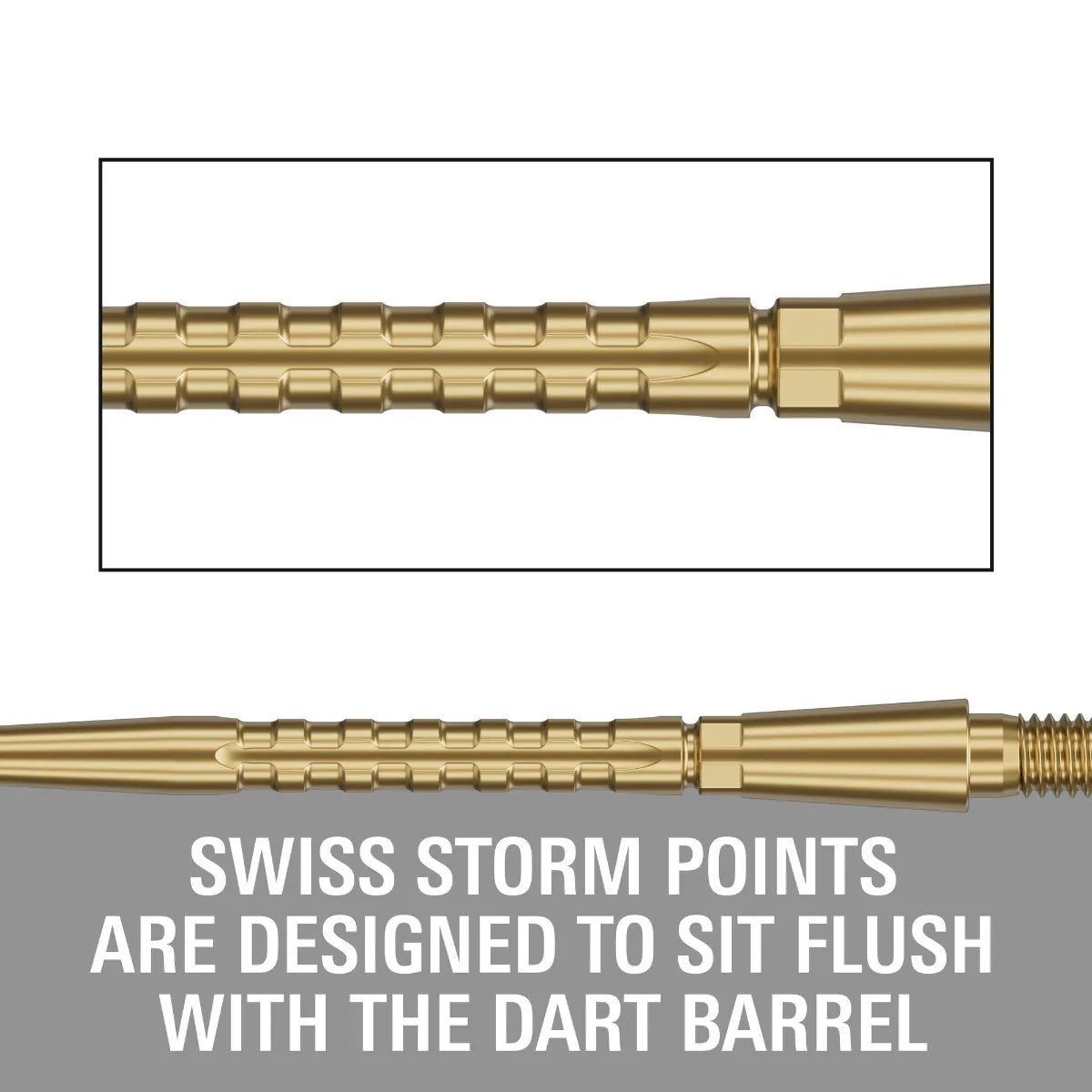 Target Swiss Storm Surge Point - Gold 35mm