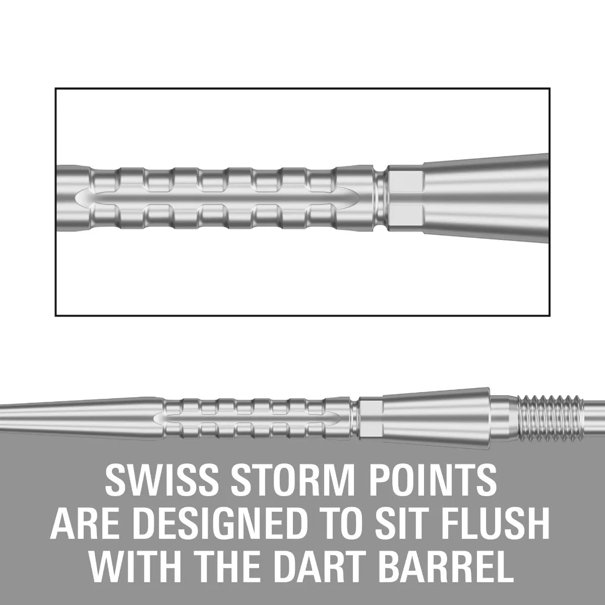 Target Swiss Storm Surge Point - Silver 30mm