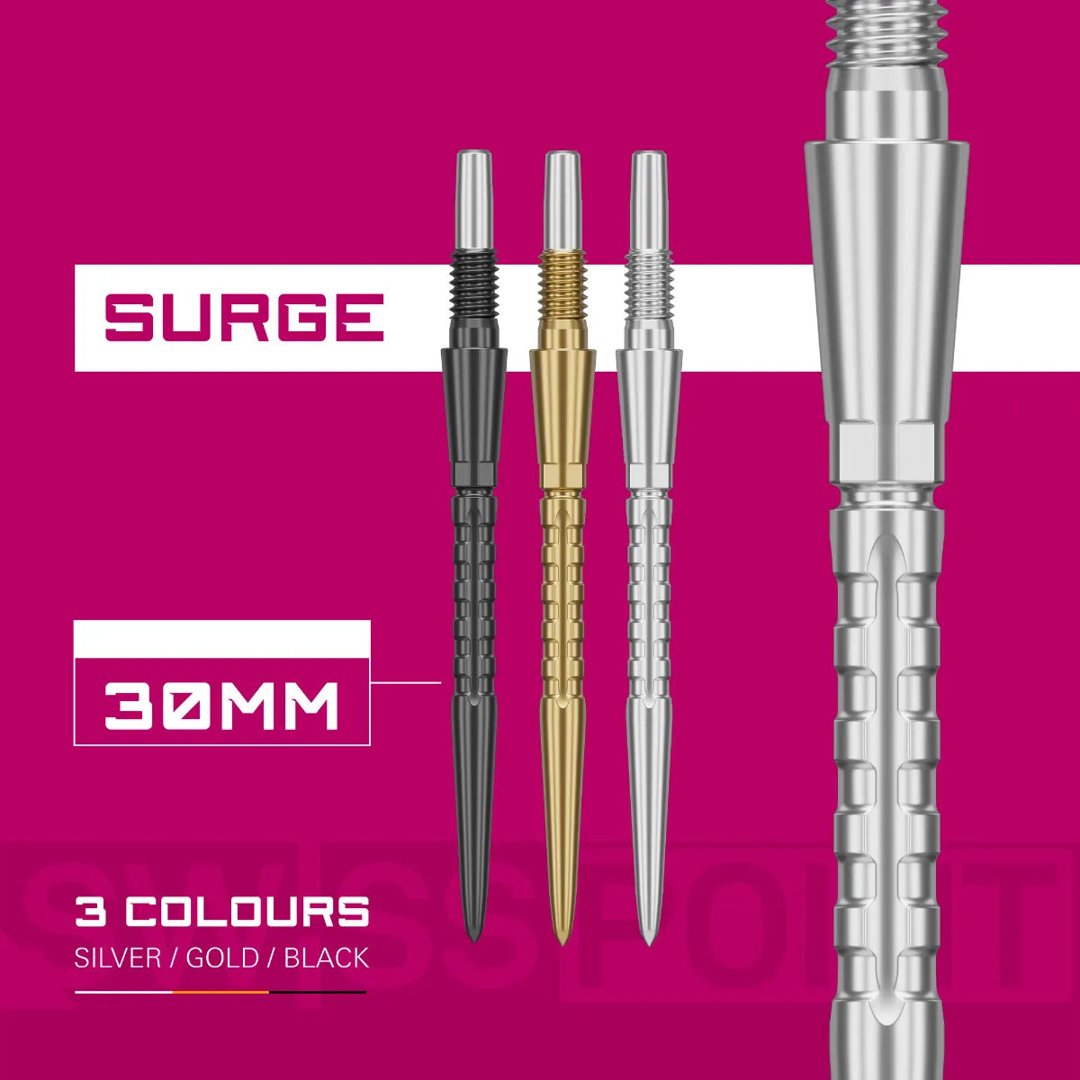 Target Swiss Storm Surge Point - Silver 30mm