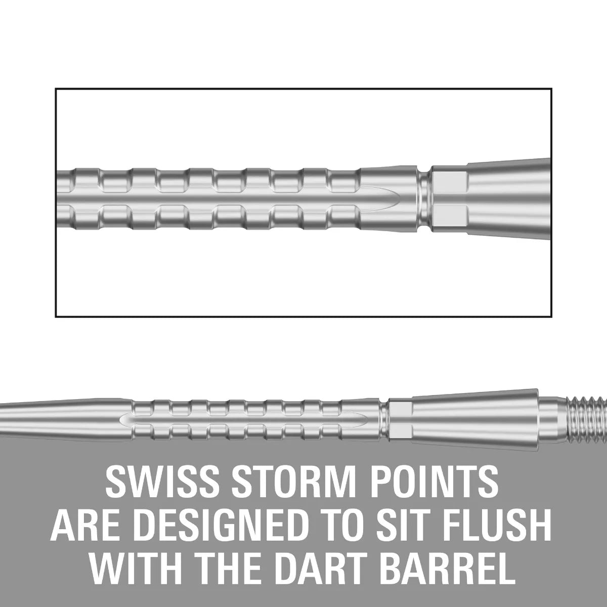 Target Swiss Storm Surge Point - Silver 35mm