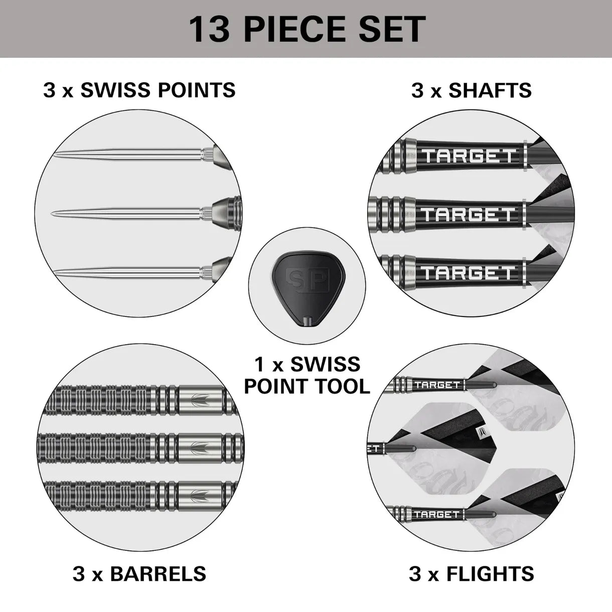 Target Beau Greaves G1 Swiss Point Steel Tip Darts - 23gm