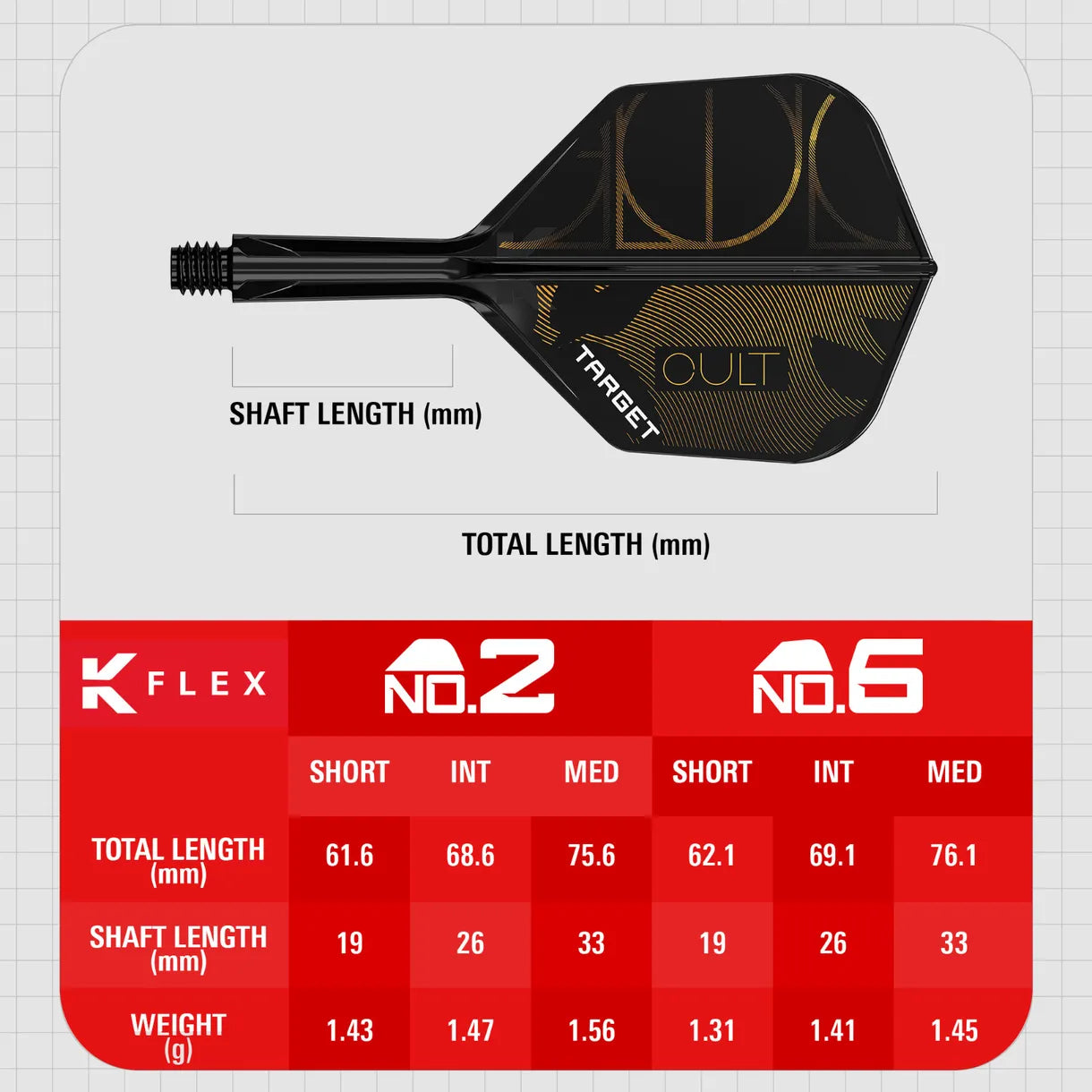 Target Cult K-Flex Flight System No. 6 Intermediate