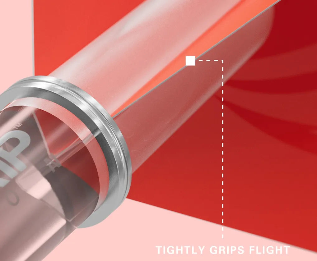 Target Pro Grip Vision Dart Shafts Intermediate Clear Red (3 Sets)