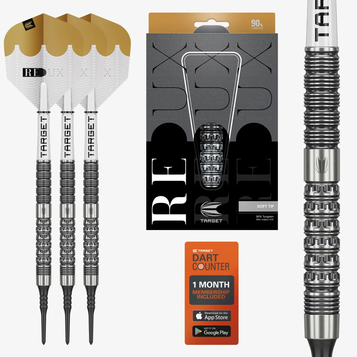 Target Redux 10 Soft Tip Darts 90% Tungsten 18g