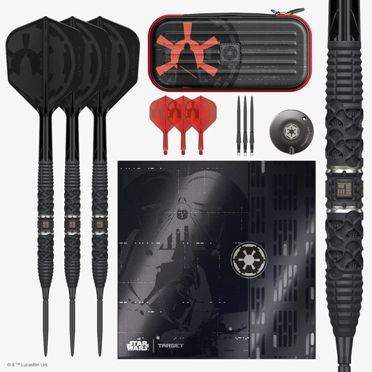 Target Star Wars Darth Vader Swiss Point 95% Tungsten Steel Tip Darts - 22g