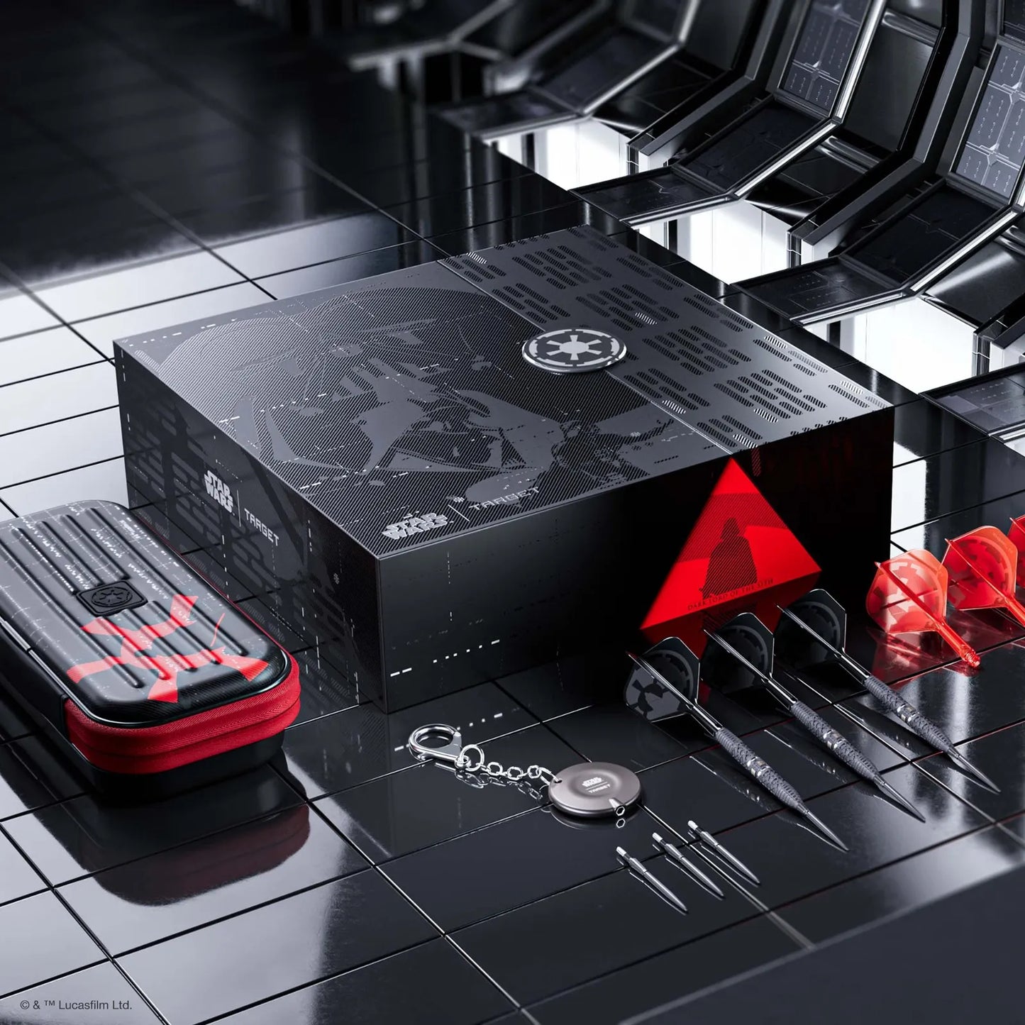 Target Star Wars Darth Vader Swiss Point 95% Tungsten Steel Tip Darts - 22g