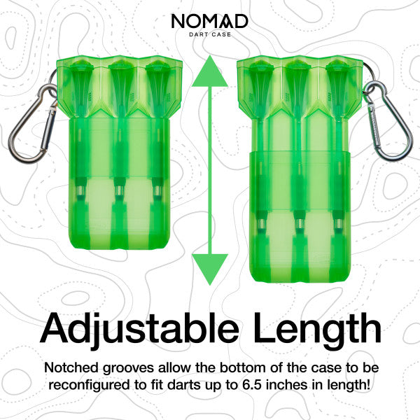Casemaster Nomad Adjustable Dart Case Neon Green