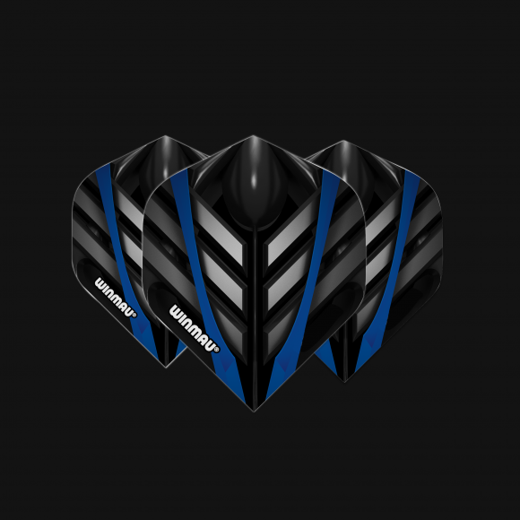 Winmau Mega Standard Black, Grey & Blue