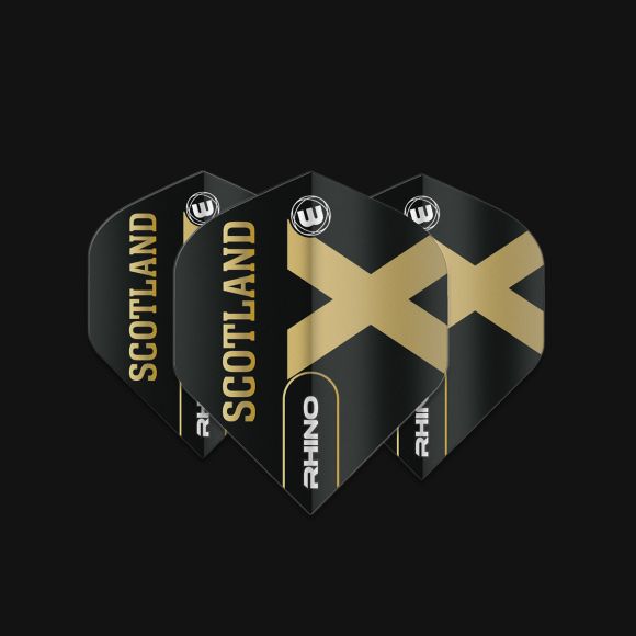 Winmau Rhino Black & Gold Flag - Scotland Extra Thick Standard