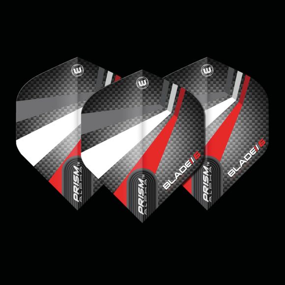 Prism Alpha Blade 6 Black, Red & White Extra Thick