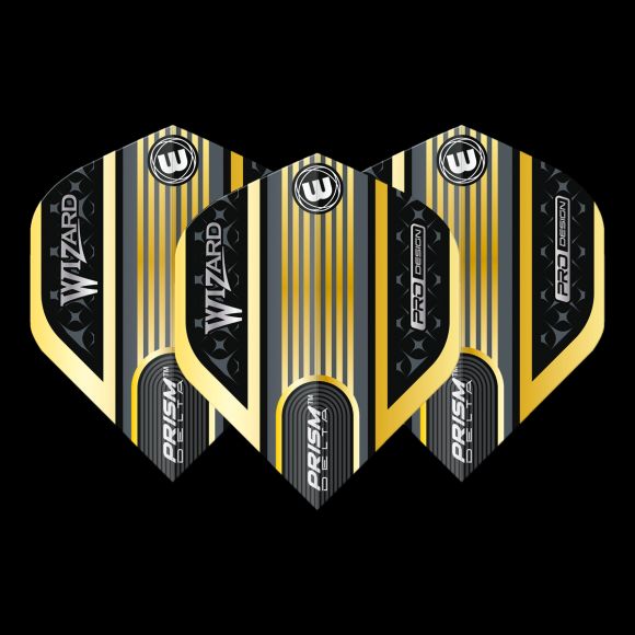Winmau Specialist Players Prism Delta Wizard Gold Flight Standard