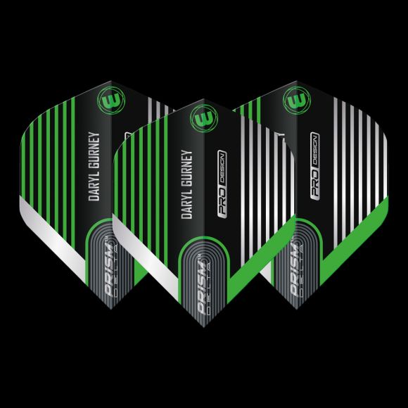 Winmau Specialist Players Prism Delta Daryl Gurney Black & Green Flight Standard