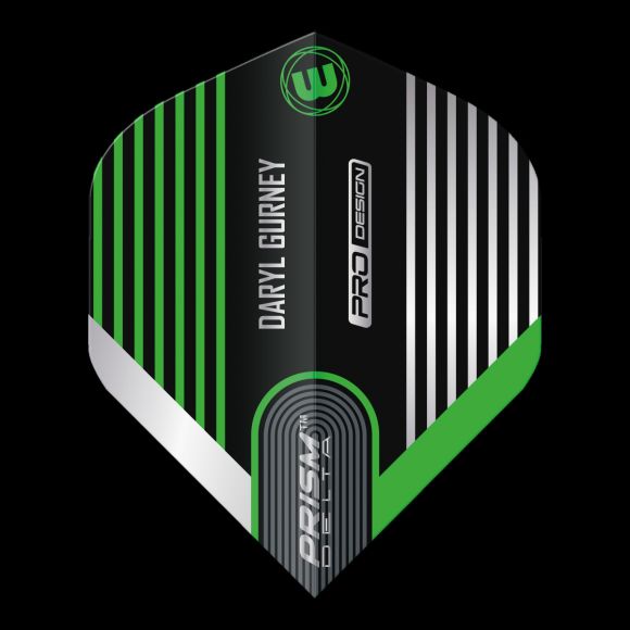 Winmau Specialist Players Prism Delta Daryl Gurney Black & Green Flight Standard