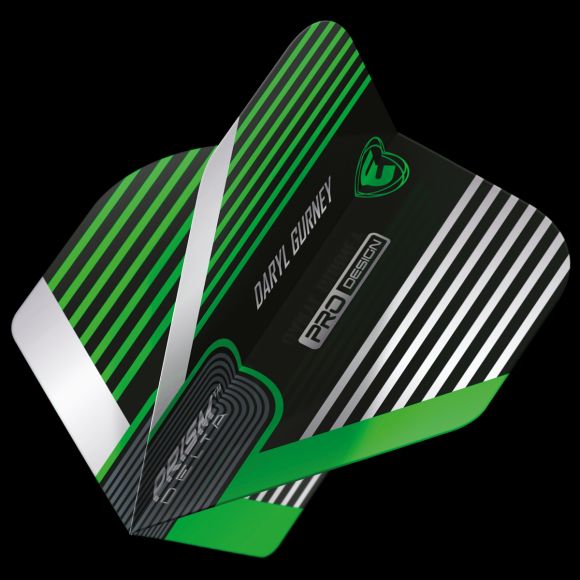 Winmau Specialist Players Prism Delta Daryl Gurney Black & Green Flight Standard