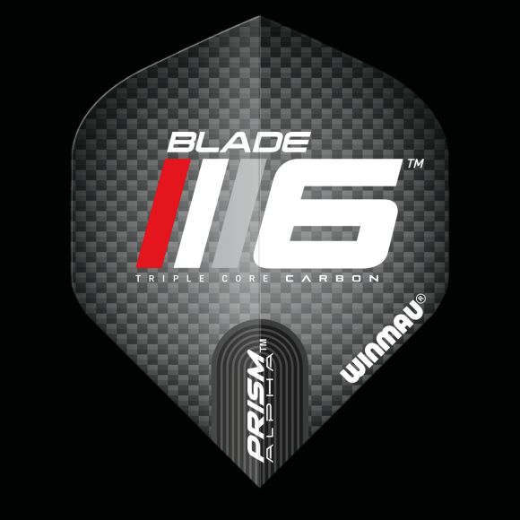 Prism Alpha Blade 6 Black & Red Extra Thick
