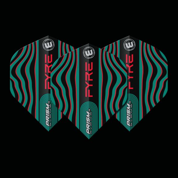 Prism FYRE Alpha Black, Turquoise & Red Extra Thick