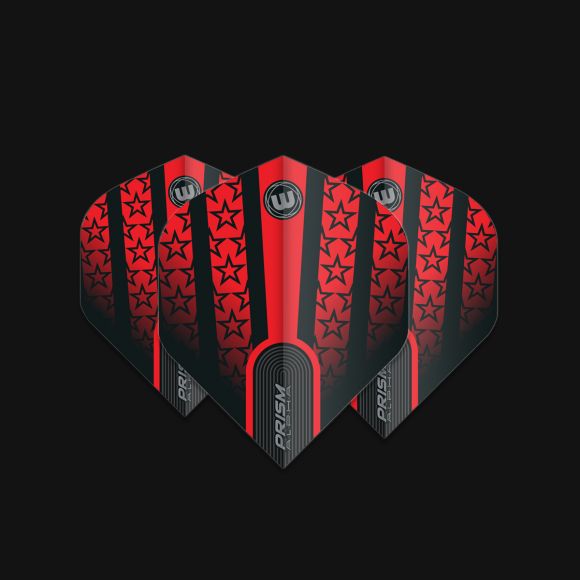 Prism Alpha Red with Black Stars Extra Thick