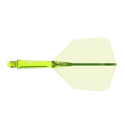 CUESOUL ROST 77 Integrated Dart Shaft & Flight - Big Wing Shape - Short - Transparent B/B/G