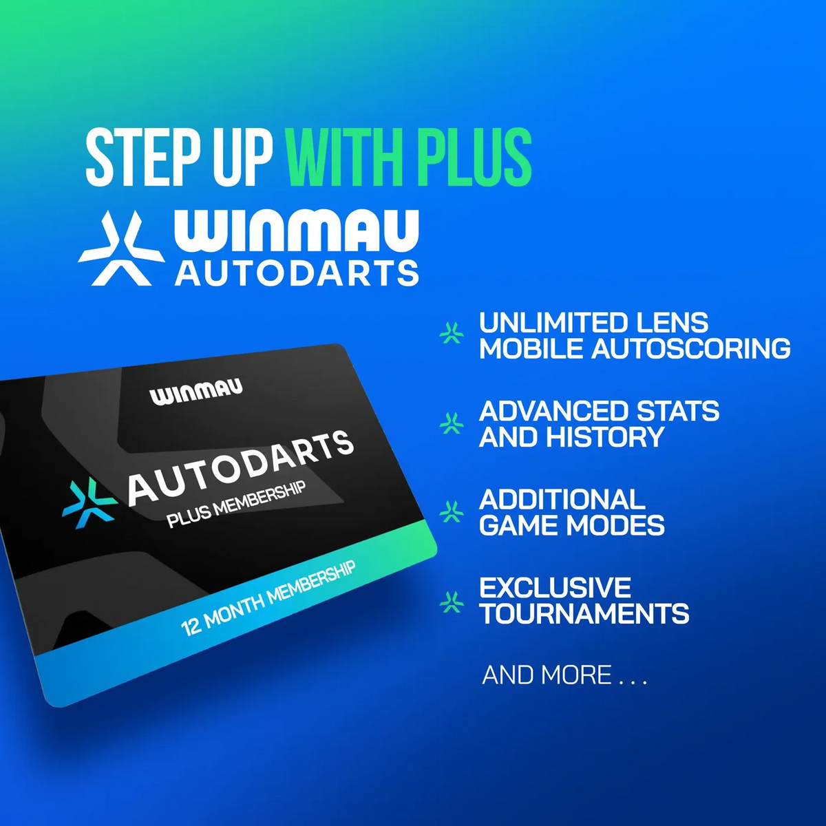 Winmau Autodarts Device Stand + 12 Month PLUS Membership Bundle - PREORDER