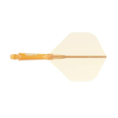 CUESOUL ROST 77 Integrated Dart Shaft & Flight - Big Standard Shape - Short - Transparent O/P/R