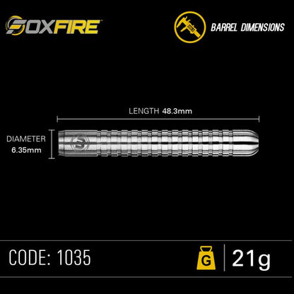 Winmau Foxfire Steel Tip Dart Set 21 gram 80% Tungsten alloy