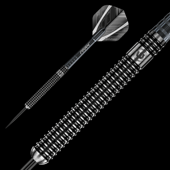 Winmau Blackout Steel Tip Dart Set 22 gram 90% Tungsten alloy