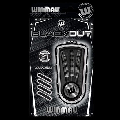Winmau Blackout Steel Tip Dart Set 21 gram 90% Tungsten alloy