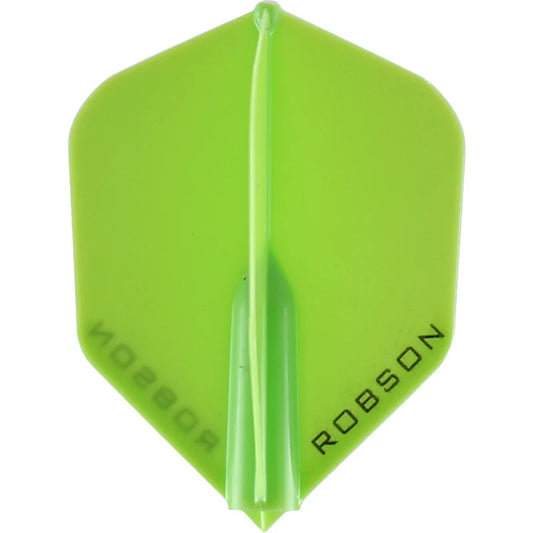 Robson Plus Dart Flights - Shape Lime Green