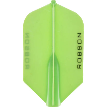 Robson Plus Dart Flights - Slim Lime Green