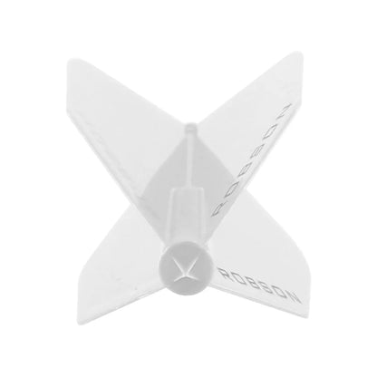 Robson Plus Dart Flights - Slim Clear White